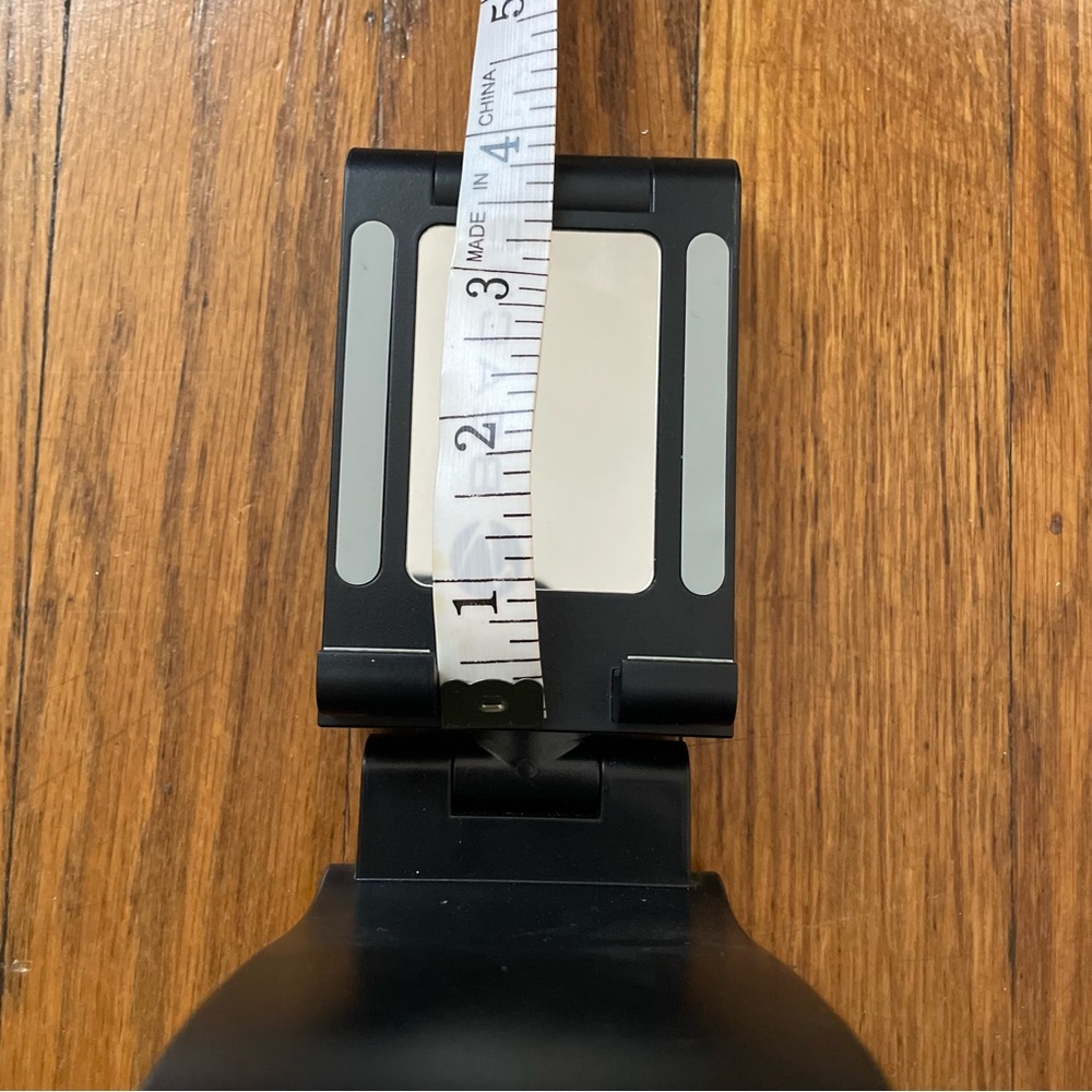 Adjustable Black Travel Phone Stand with Mirror - Picture 7 of 8